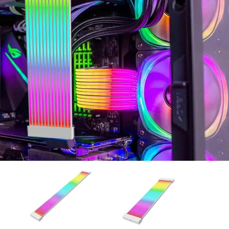 RGB PC ̺ RGB  ͽټ ̺, äο PSU Ŀ , ǻ ׼, 24 , 3x8  ATX RGB ̺